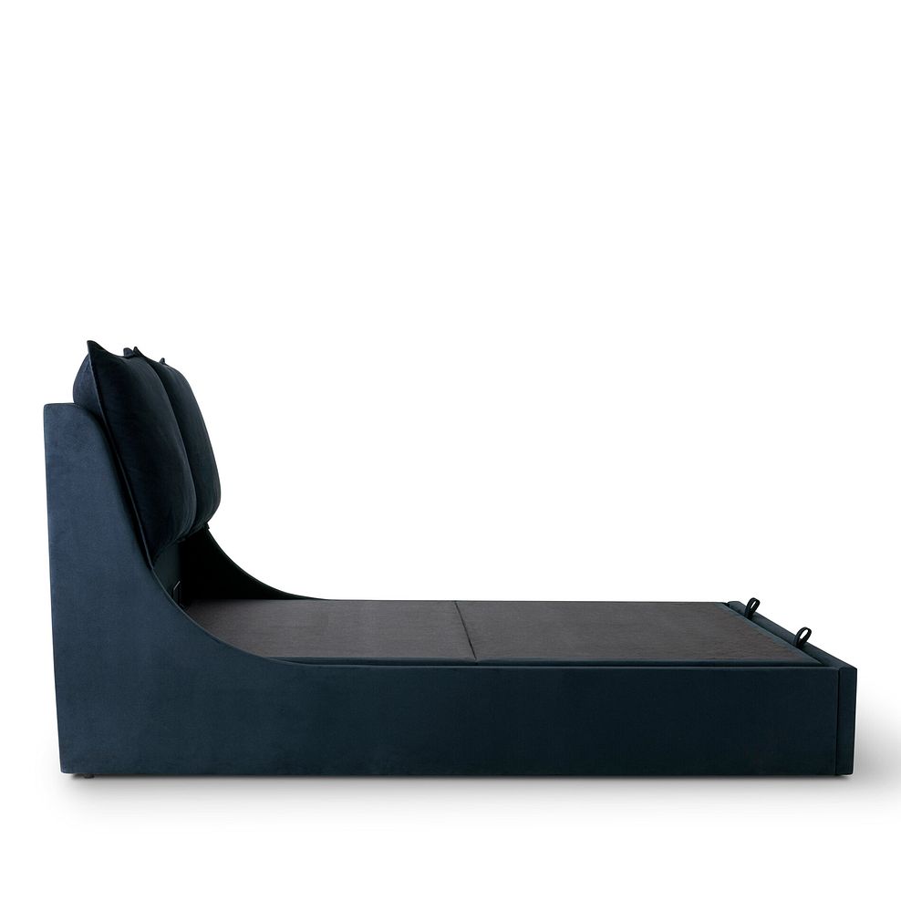Wren Super King-Size Ottoman Bed in Smooth Midnight Fabric 7