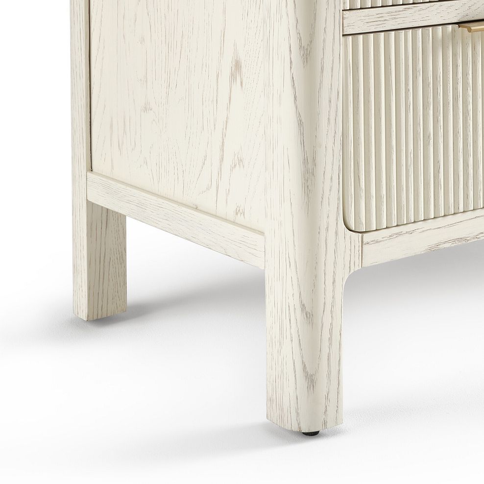 Wren White Painted Solid Oak 2+3 Chest of Drawers 8