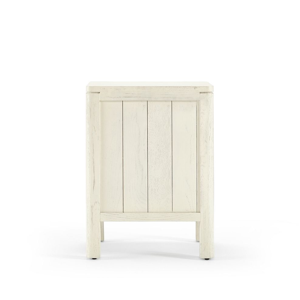 Wren White Painted Solid Oak 2 Drawer Bedside Table 6