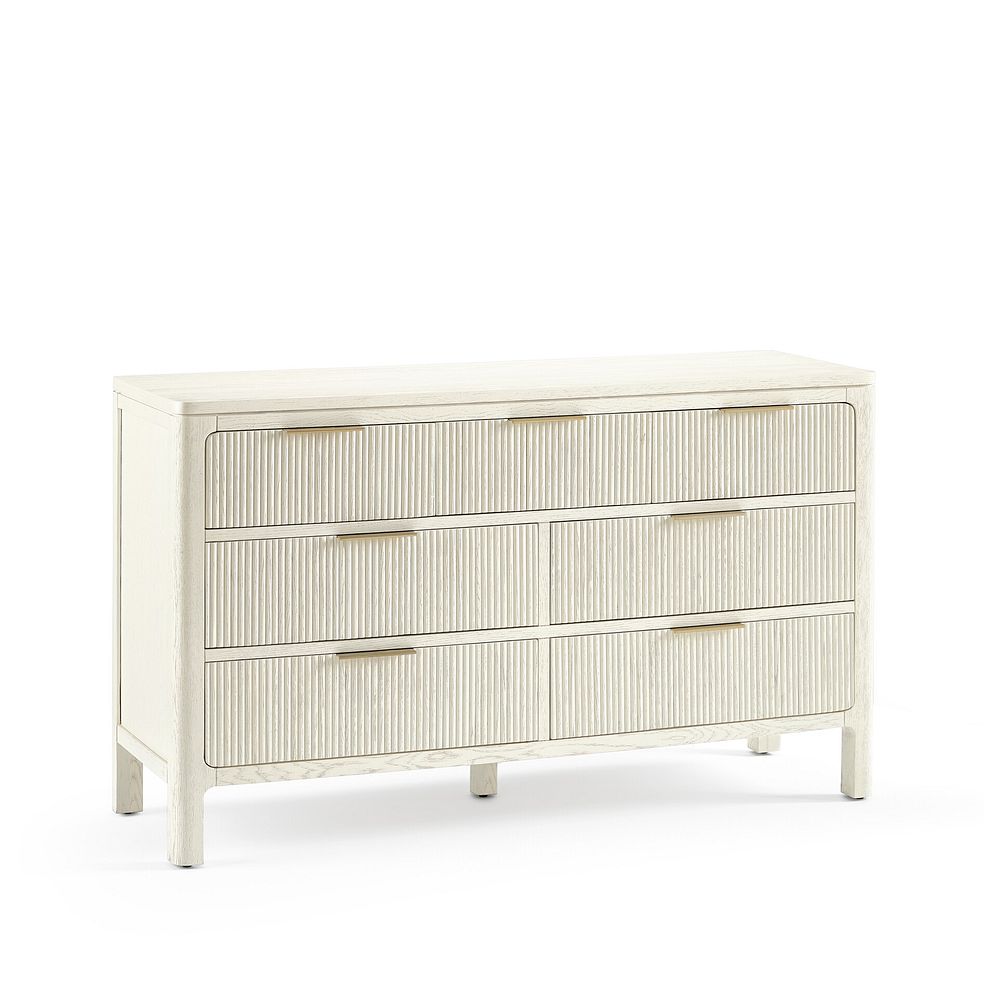 Wren White Painted Solid Oak 3+4 Chest of Drawers 3