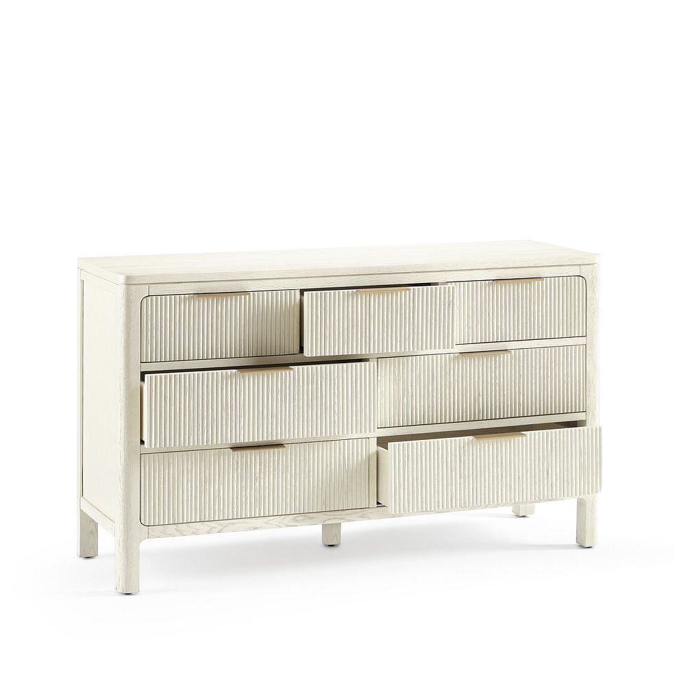 Wren White Painted Solid Oak 3+4 Chest of Drawers 4