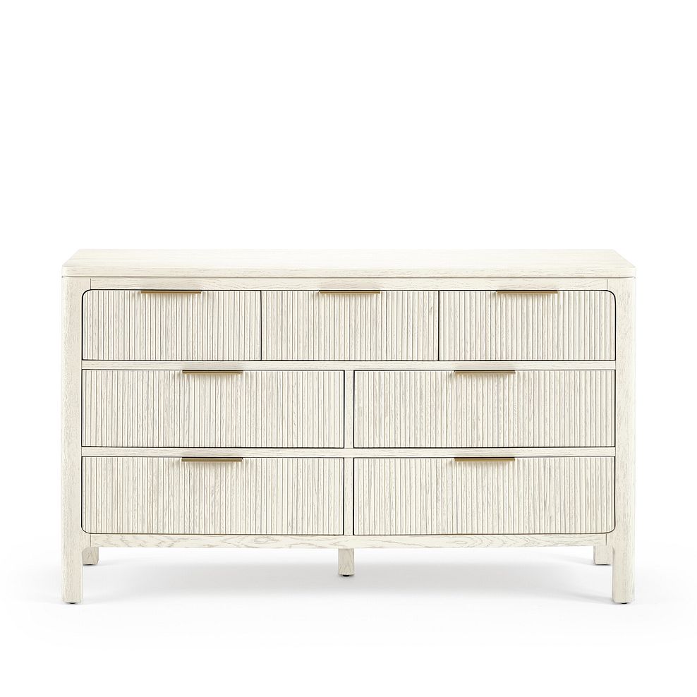 Wren White Painted Solid Oak 3+4 Chest of Drawers 5