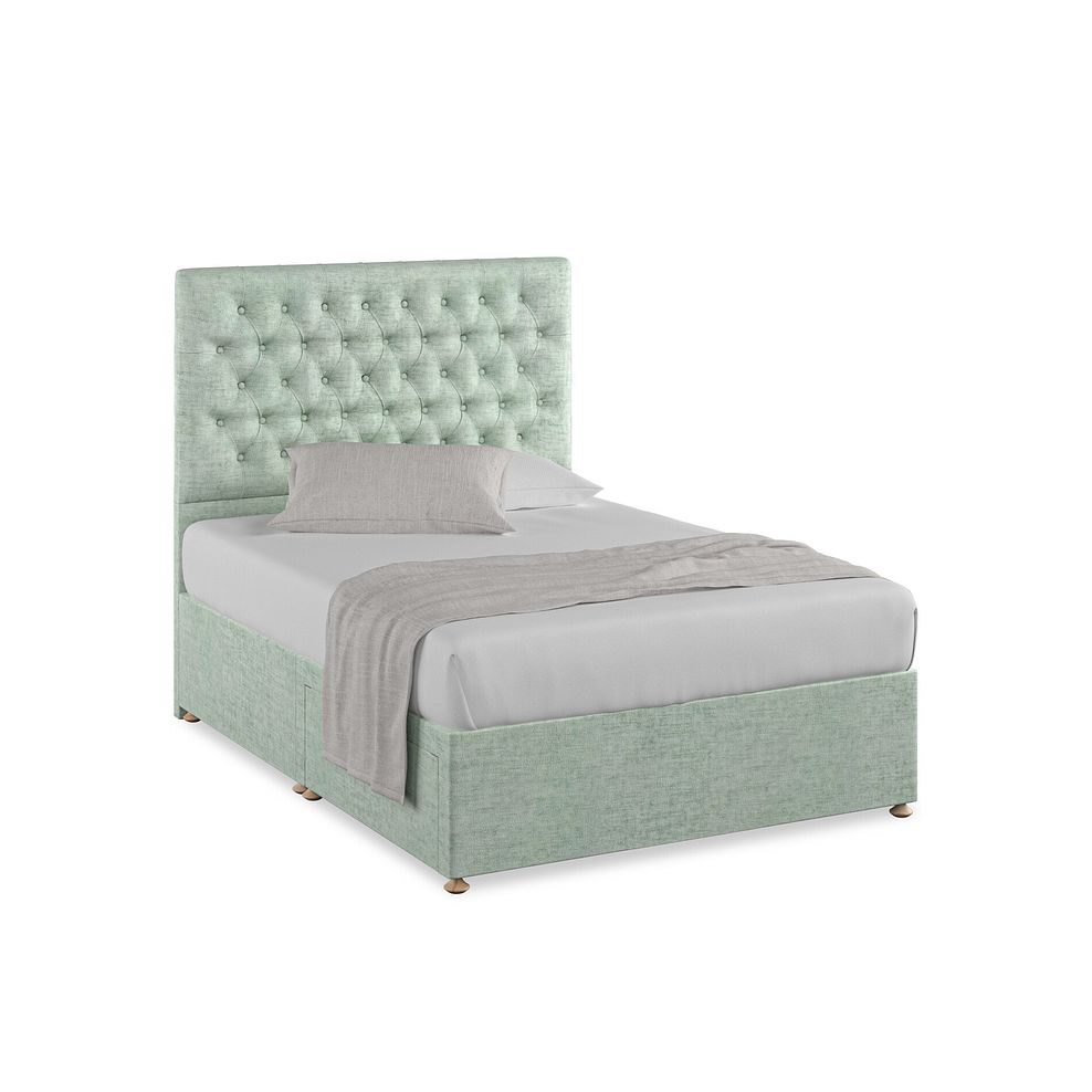 Wycombe Double 2 Drawer Divan in Brooklyn Fabric - Glacier 1