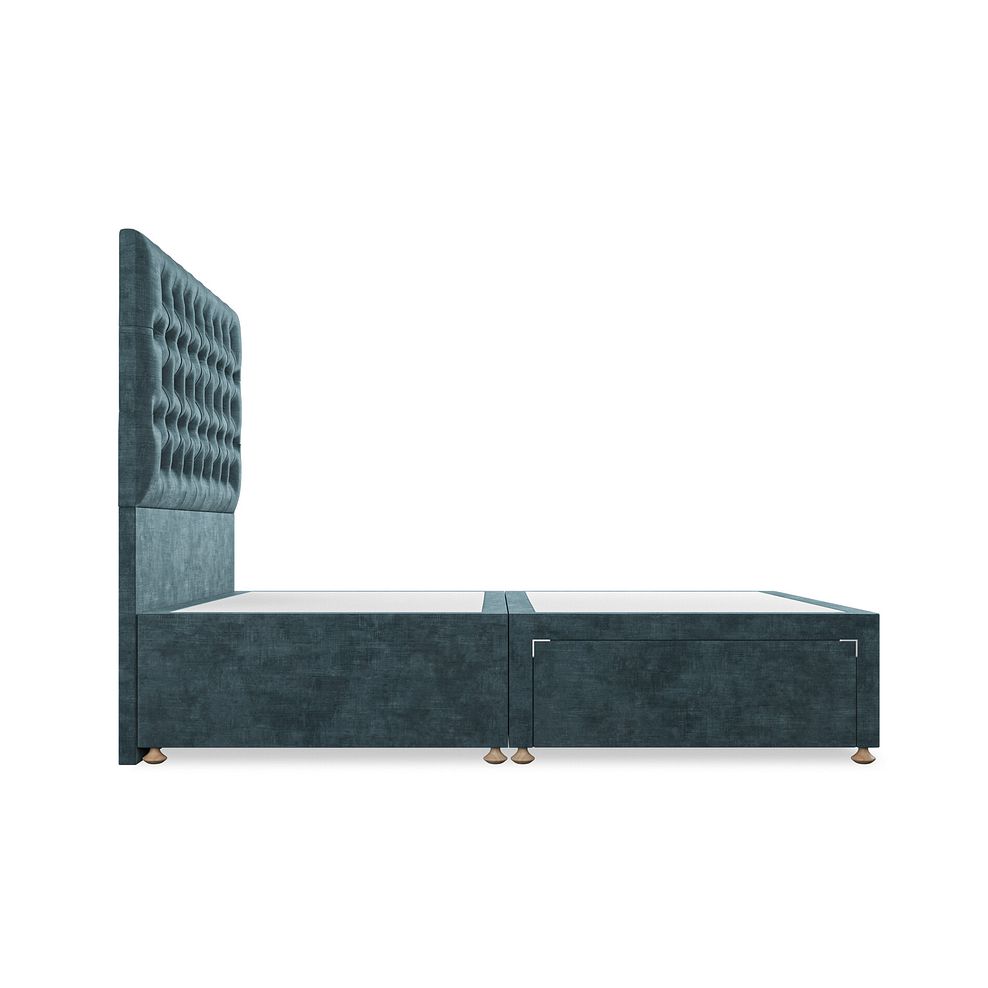 Wycombe Double 2 Drawer Divan in Heritage Velvet - Airforce 4