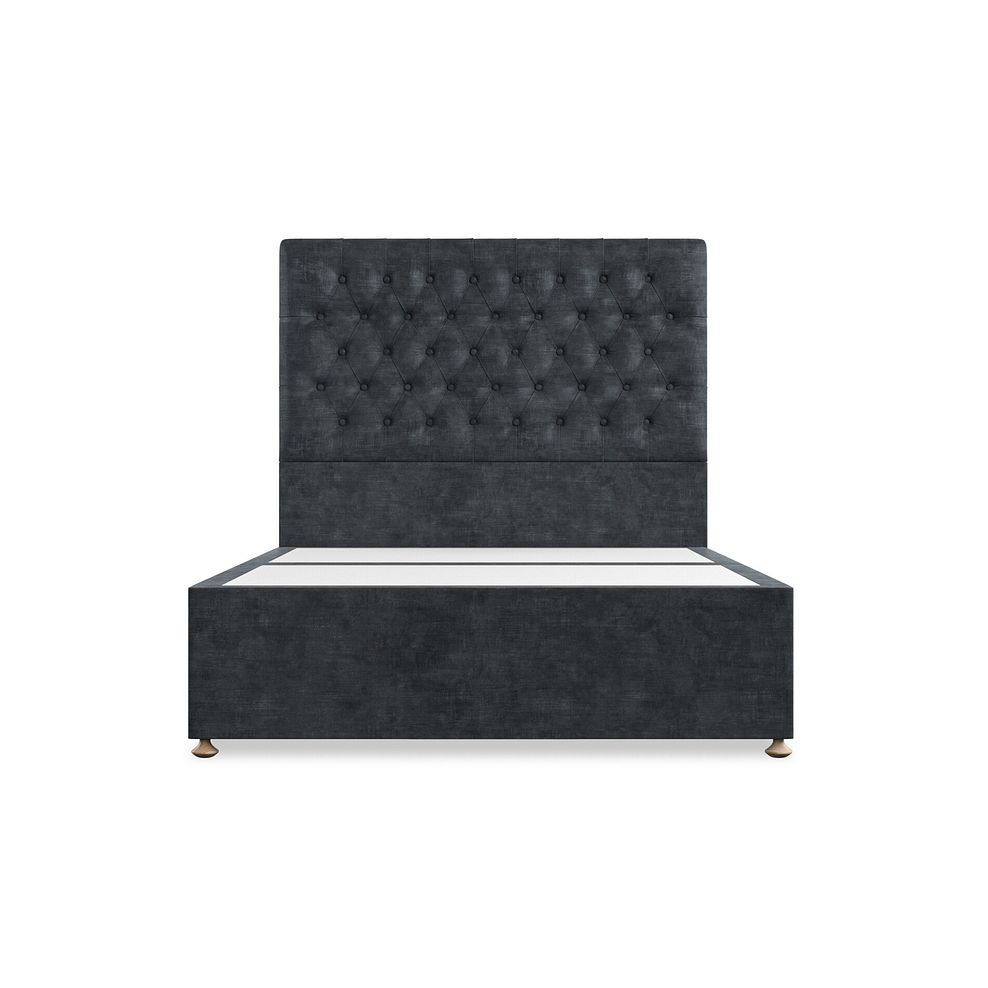 Wycombe Double 2 Drawer Divan in Heritage Velvet - Charcoal 3