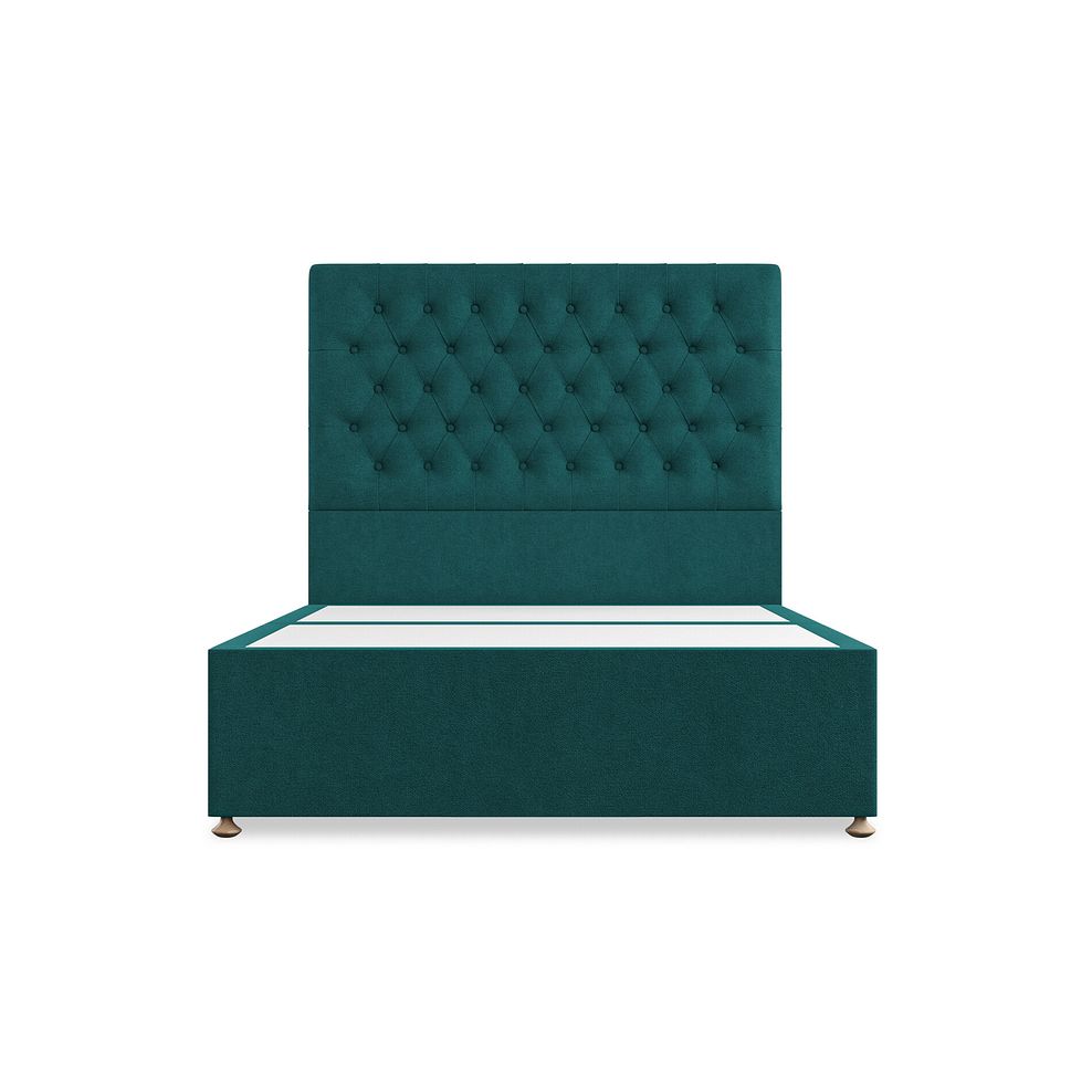 Wycombe Double 2 Drawer Divan in Venice Fabric - Teal 3