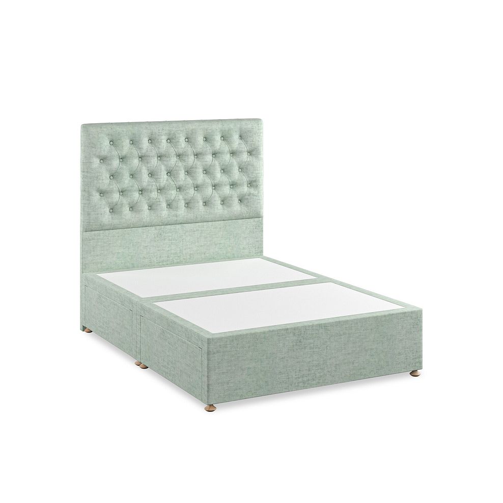 Wycombe Double 4 Drawer Divan in Brooklyn Fabric - Glacier 2