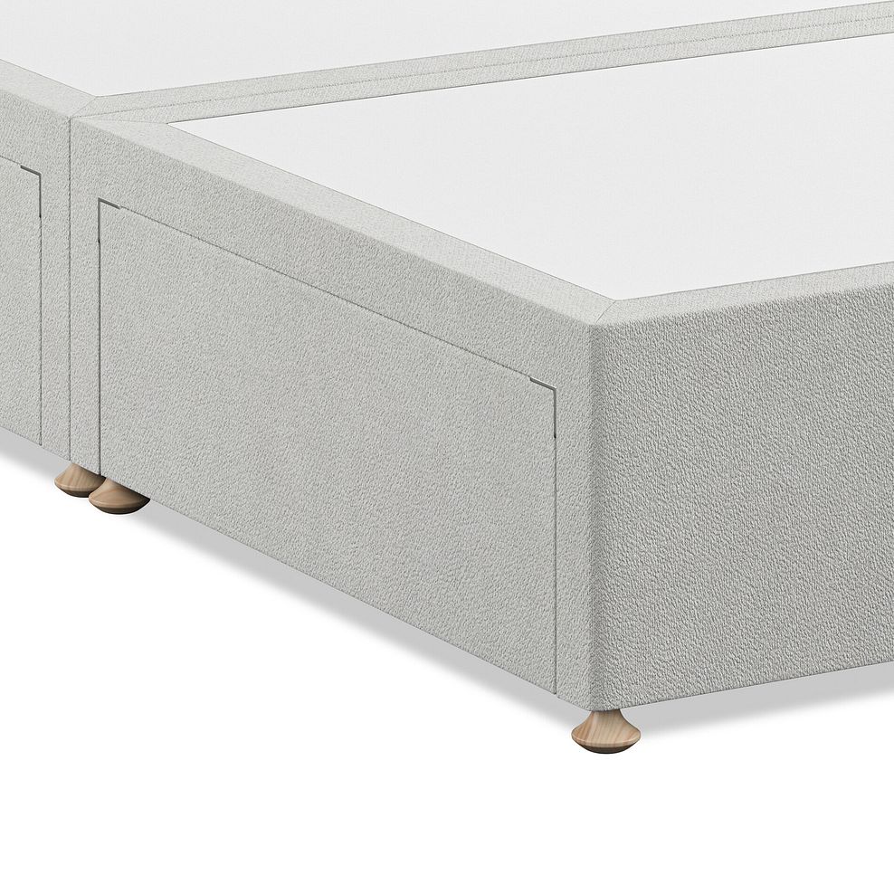 Wycombe Double 4 Drawer Divan in Venice Fabric - Silver 6