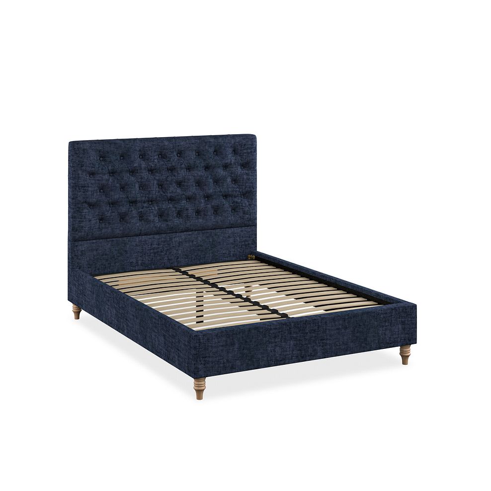 Wycombe Double Bed in Brooklyn Fabric - Hummingbird Blue 2