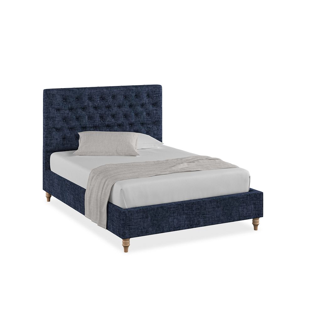 Wycombe Double Bed in Brooklyn Fabric - Hummingbird Blue 1