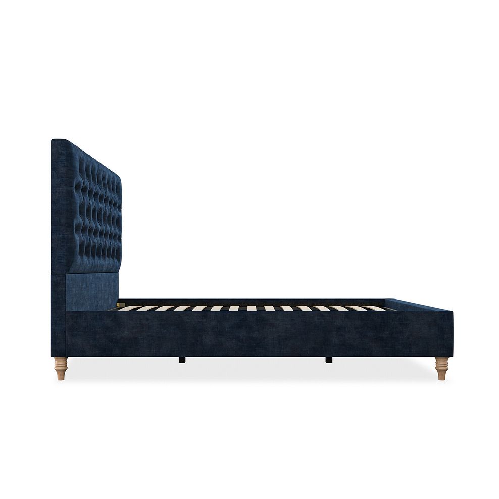 Wycombe Double Bed in Heritage Velvet - Royal Blue 4