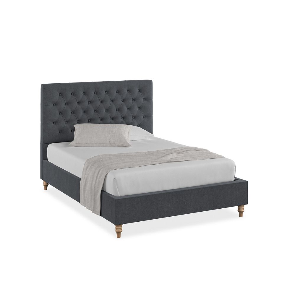 Wycombe Double Bed in Venice Fabric - Anthracite 1