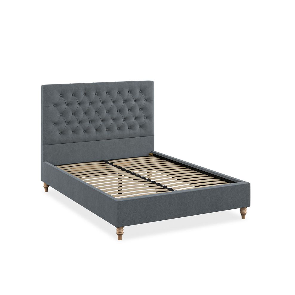 Wycombe Double Bed in Venice Fabric - Graphite 2