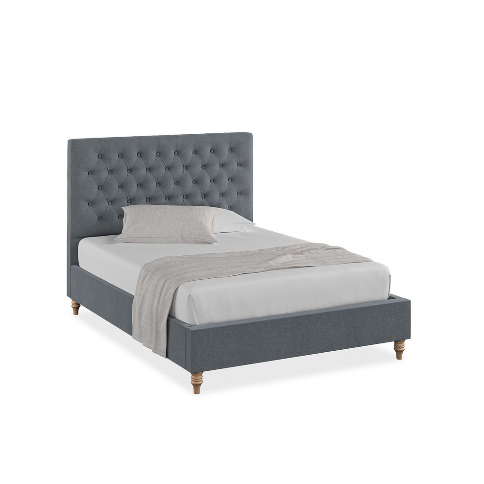 Wycombe Double Bed in Venice Fabric - Graphite 1