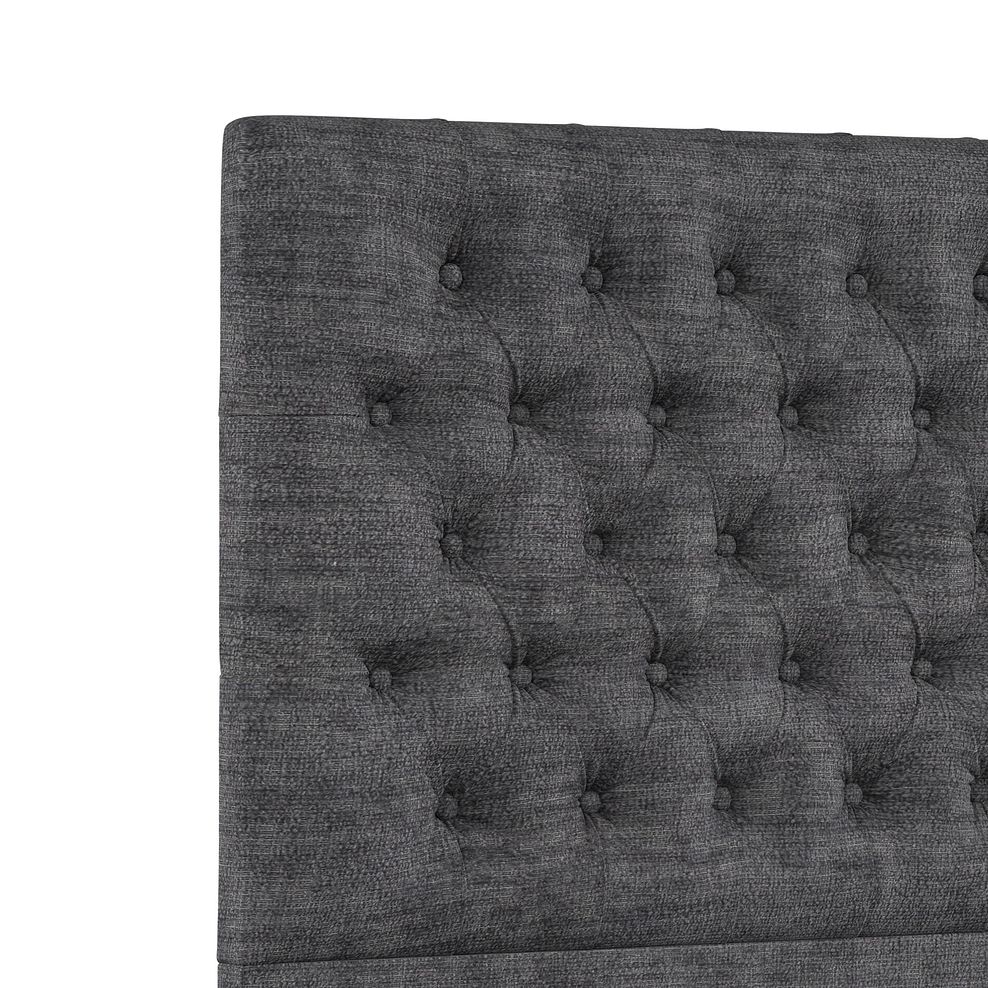 Wycombe Double Divan in Brooklyn Fabric - Asteroid Grey 5