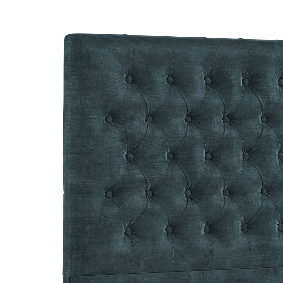 Wycombe Double Divan in Heritage Velvet - Airforce Thumbnail 5