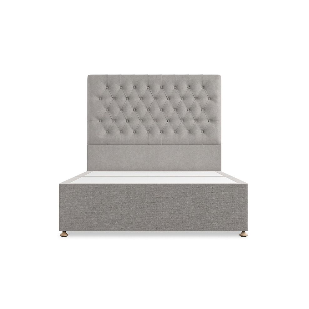 Wycombe Double Divan in Venice Fabric - Grey 3