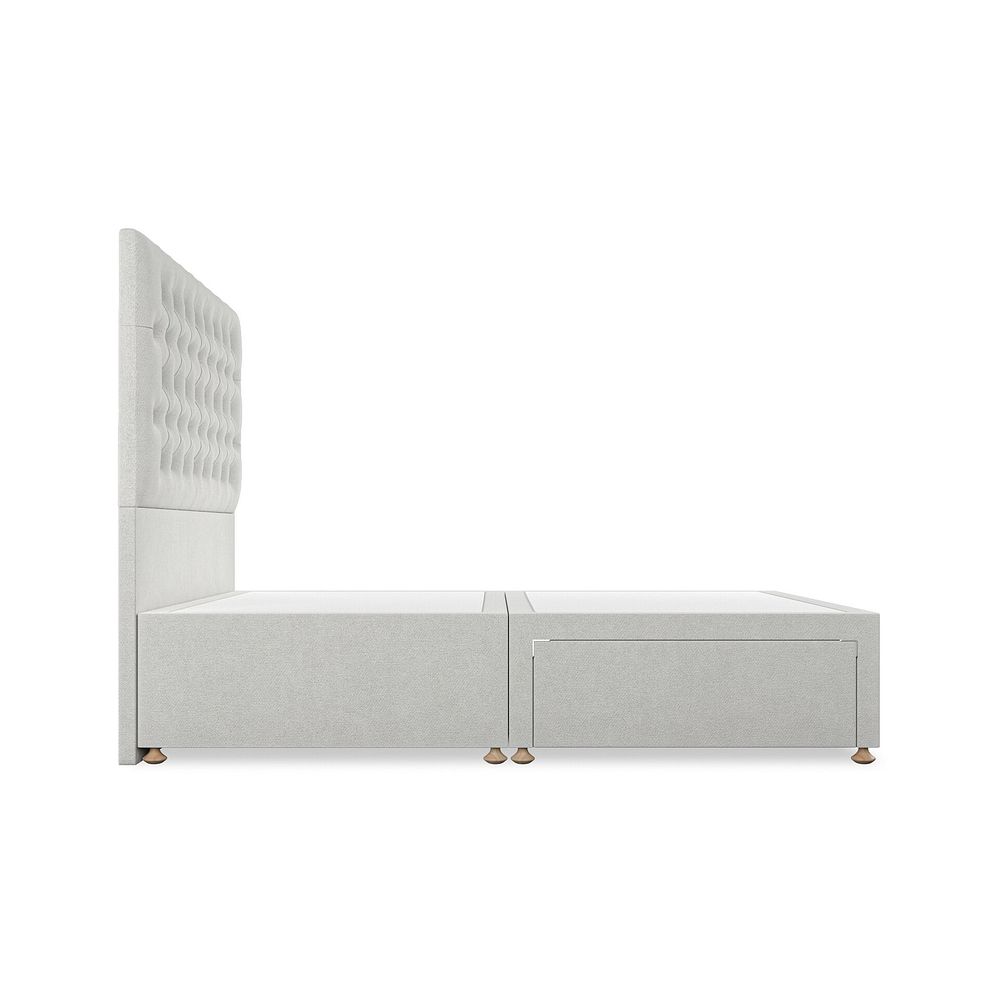 Wycombe Double Divan in Venice Fabric - Silver 4