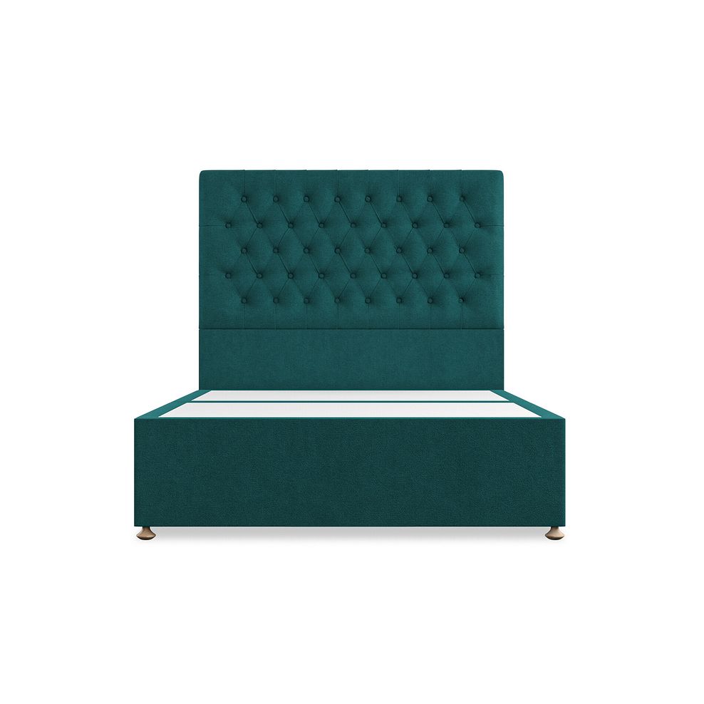 Wycombe Double Divan in Venice Fabric - Teal 3