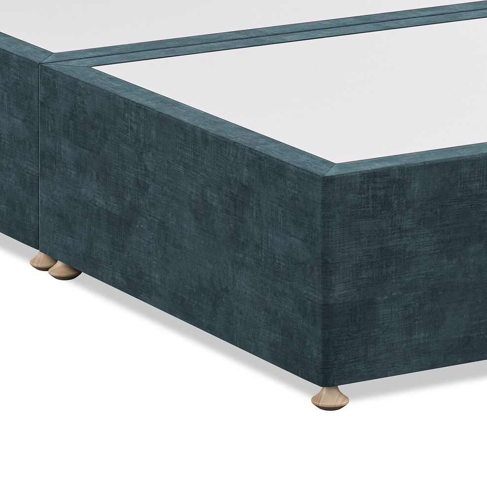 Wycombe Double Divan with Winged Headboard in Heritage Velvet - Airforce 6