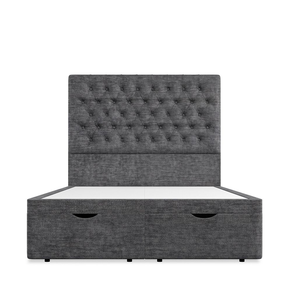 Wycombe Double Ottoman Storage Bed in Brooklyn Fabric - Asteroid Grey 3