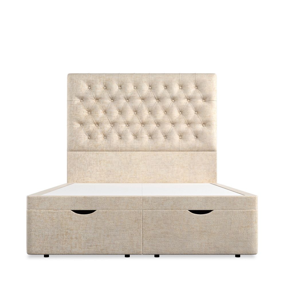 Wycombe Double Ottoman Storage Bed in Brooklyn Fabric - Eggshell 3