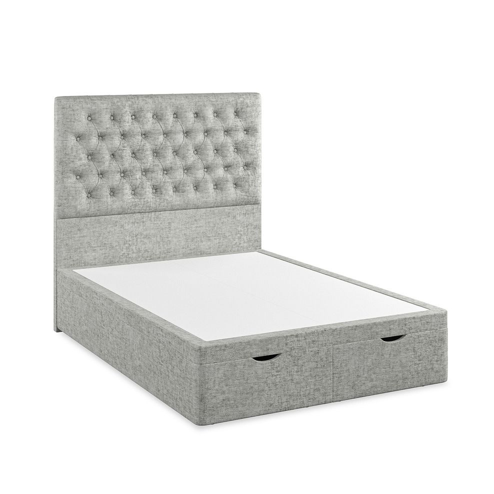 Wycombe Double Ottoman Storage Bed in Brooklyn Fabric - Fallow Grey 2