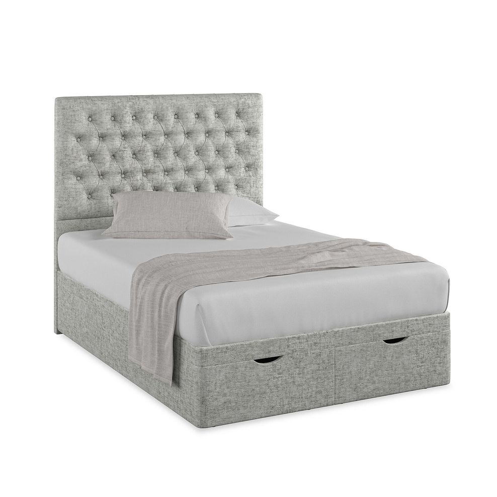 Wycombe Double Ottoman Storage Bed in Brooklyn Fabric - Fallow Grey 1
