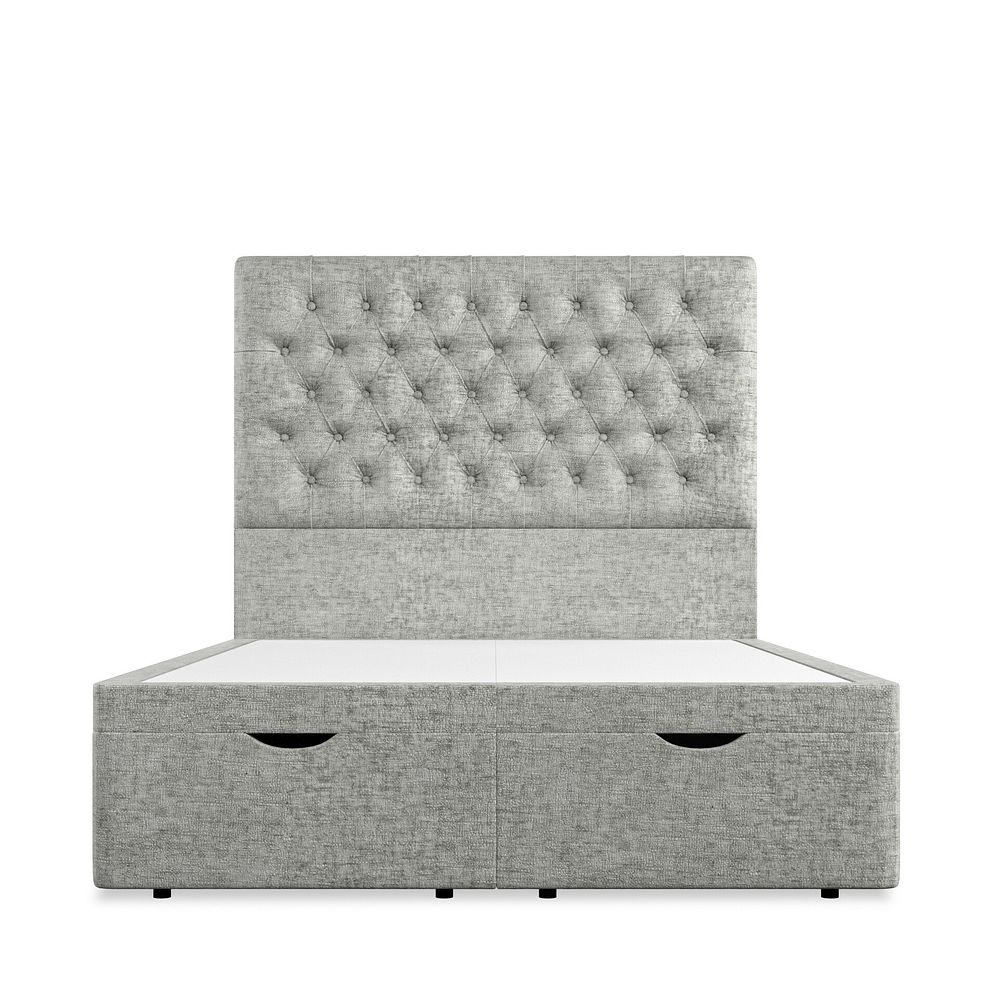 Wycombe Double Ottoman Storage Bed in Brooklyn Fabric - Fallow Grey 3