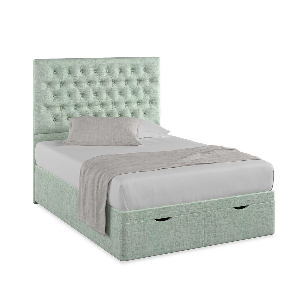 Wycombe Double Ottoman Storage Bed in Brooklyn Fabric - Glacier 1