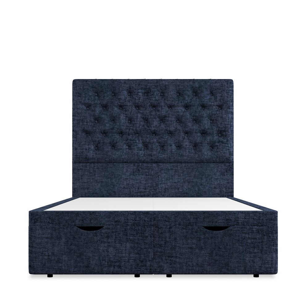 Wycombe Double Ottoman Storage Bed in Brooklyn Fabric - Hummingbird Blue 3