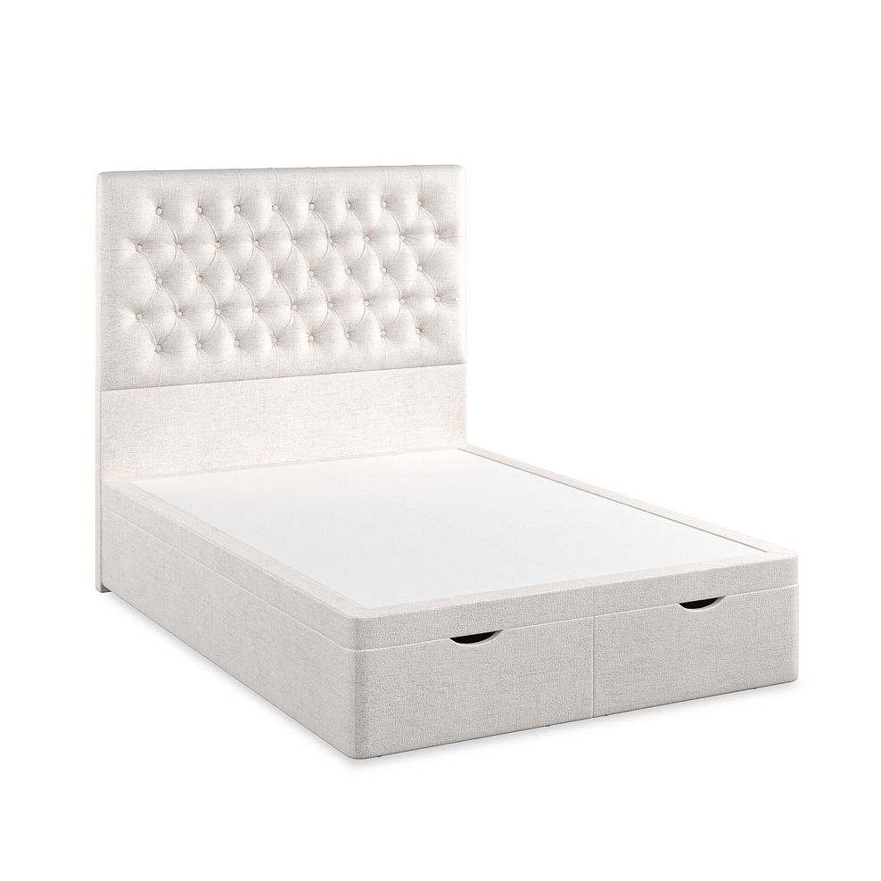Wycombe Double Ottoman Storage Bed in Brooklyn Fabric - Lace White 2