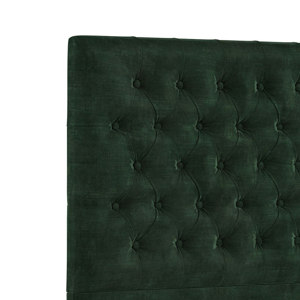 Wycombe Double Ottoman Storage Bed in Heritage Velvet - Bottle Green 4
