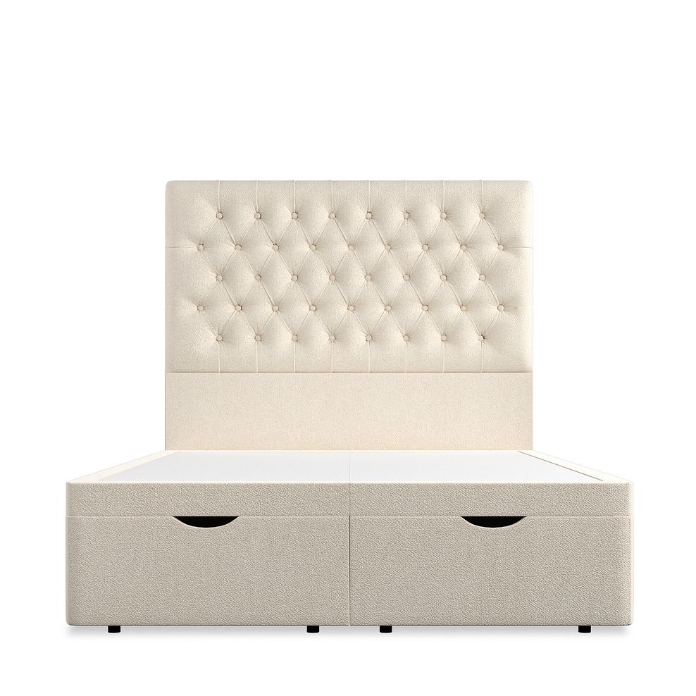 Wycombe Double Ottoman Storage Bed in Venice Fabric - Cream 3