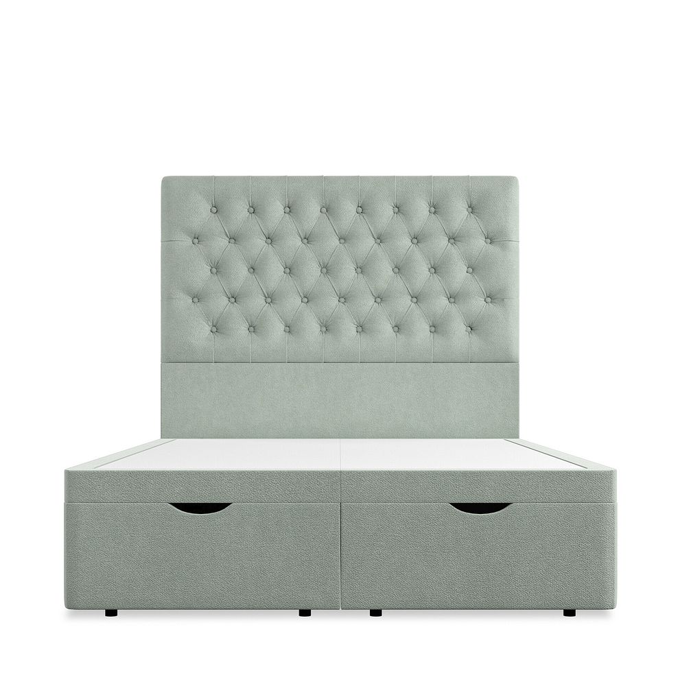 Wycombe Double Ottoman Storage Bed in Venice Fabric - Duck Egg 3