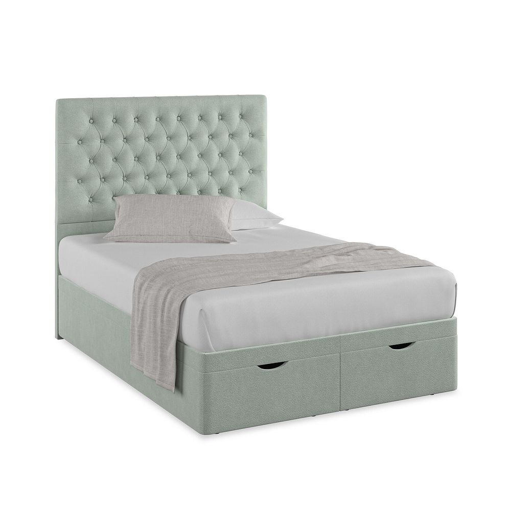 Wycombe Double Ottoman Storage Bed in Venice Fabric - Duck Egg 1