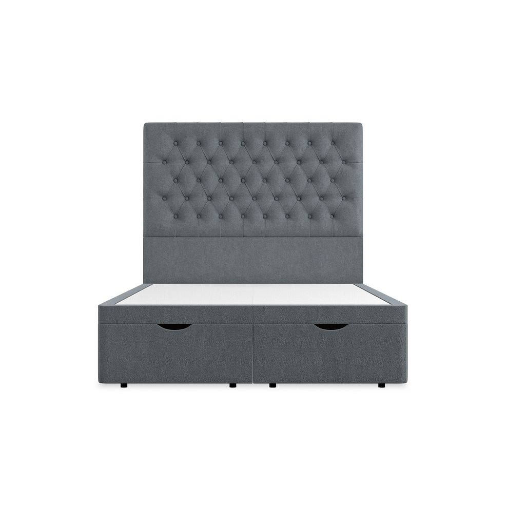 Wycombe Double Ottoman Storage Bed in Venice Fabric - Graphite 4