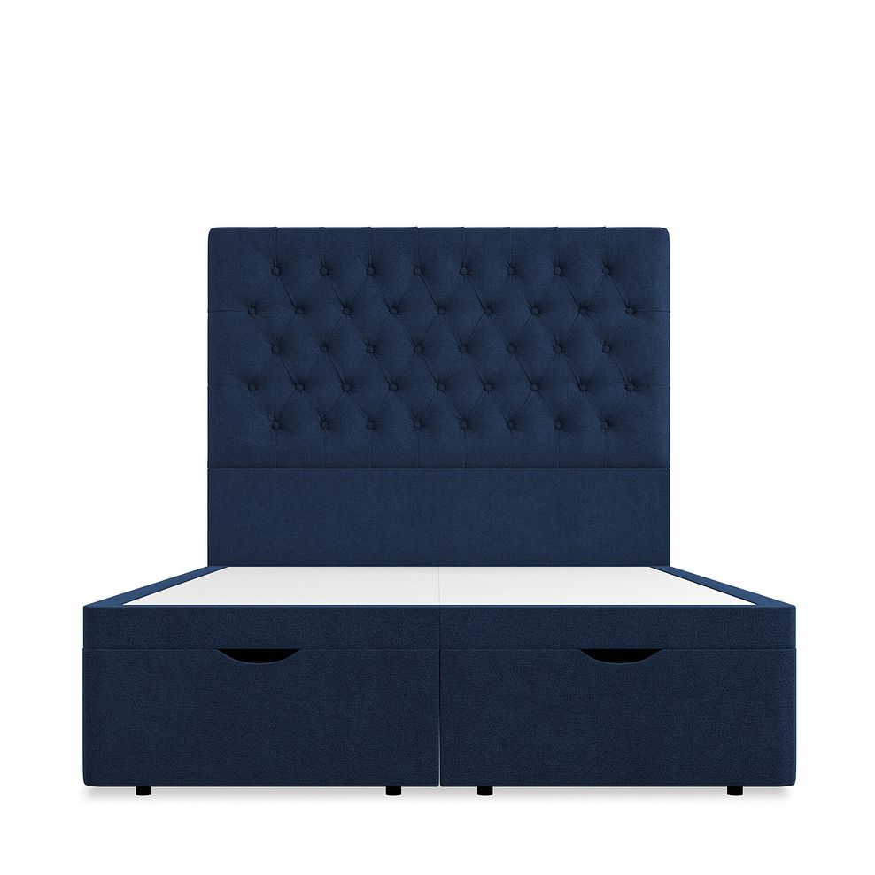 Wycombe Double Ottoman Storage Bed in Venice Fabric - Marine 3