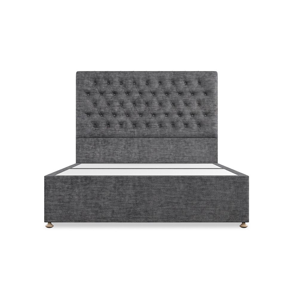Wycombe King-Size 2 Drawer Divan in Brooklyn Fabric - Asteroid Grey 3