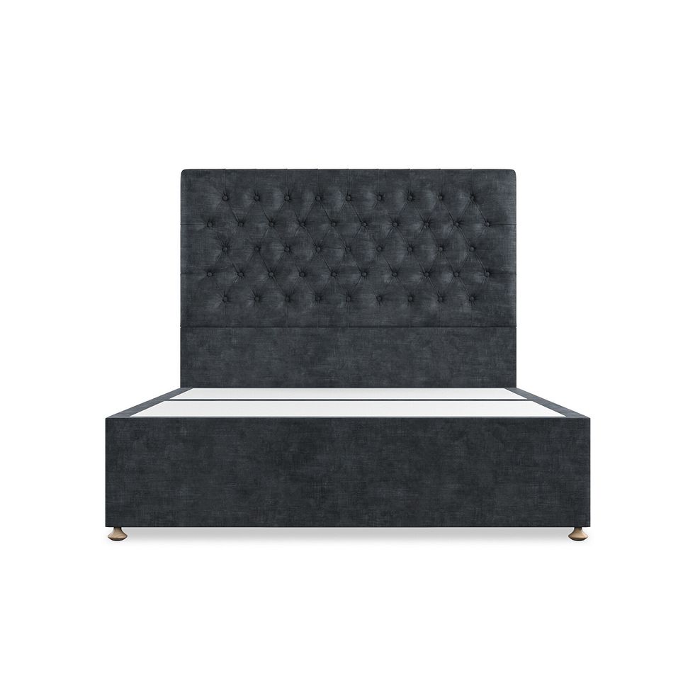 Wycombe King-Size 2 Drawer Divan in Heritage Velvet - Charcoal 3