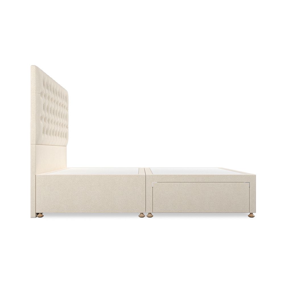 Wycombe King-Size 2 Drawer Divan in Venice Fabric - Cream 4