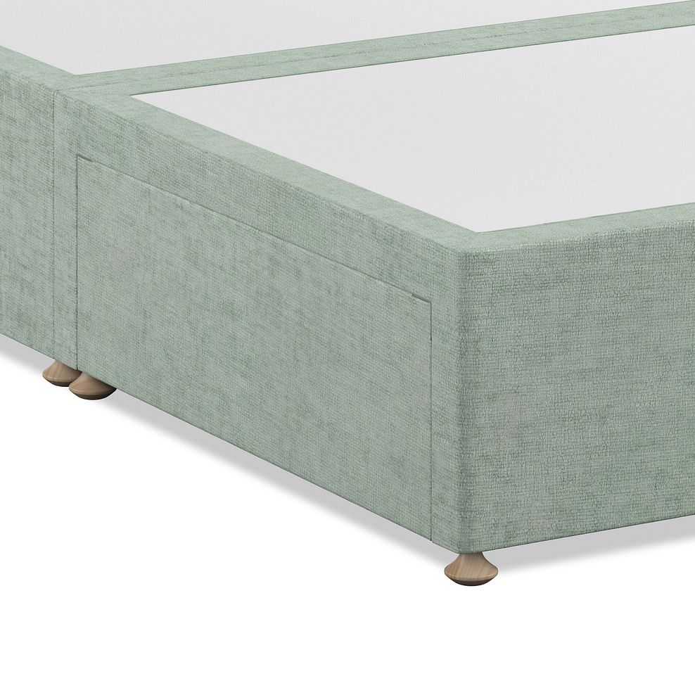 Wycombe King-Size 2 Drawer Divan with Winged Headboard in Brooklyn Fabric - Glacier 6