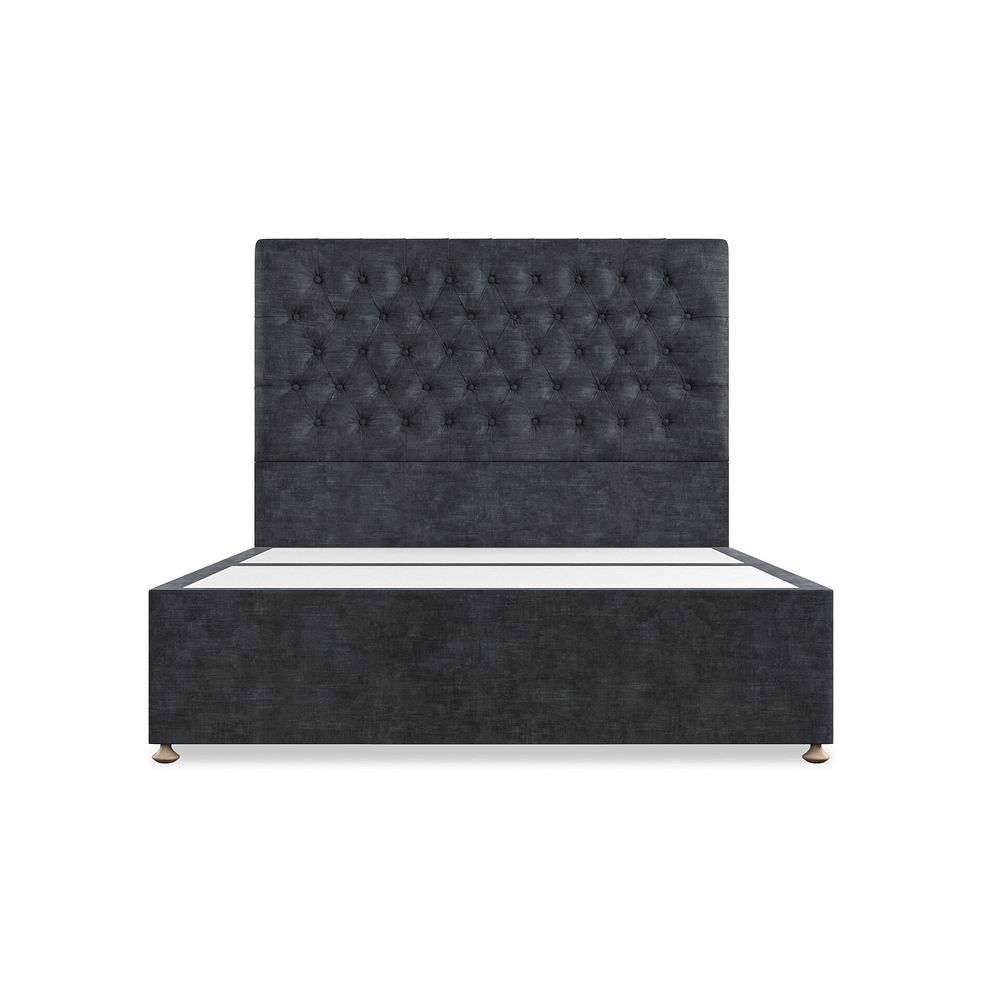 Wycombe King-Size 4 Drawer Divan in Heritage Velvet - Charcoal 3