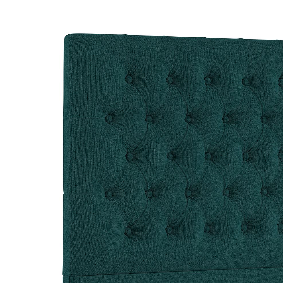 Wycombe King-Size 4 Drawer Divan in Venice Fabric - Teal 5