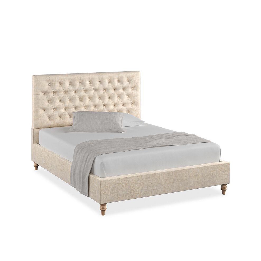Wycombe King-Size Bed in Brooklyn Fabric - Eggshell 1