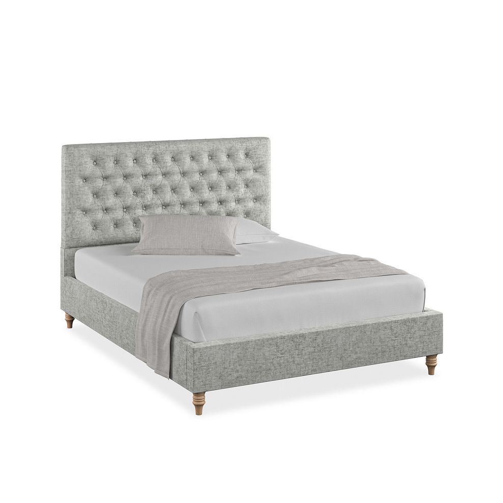 Wycombe King-Size Bed in Brooklyn Fabric - Fallow Grey 1