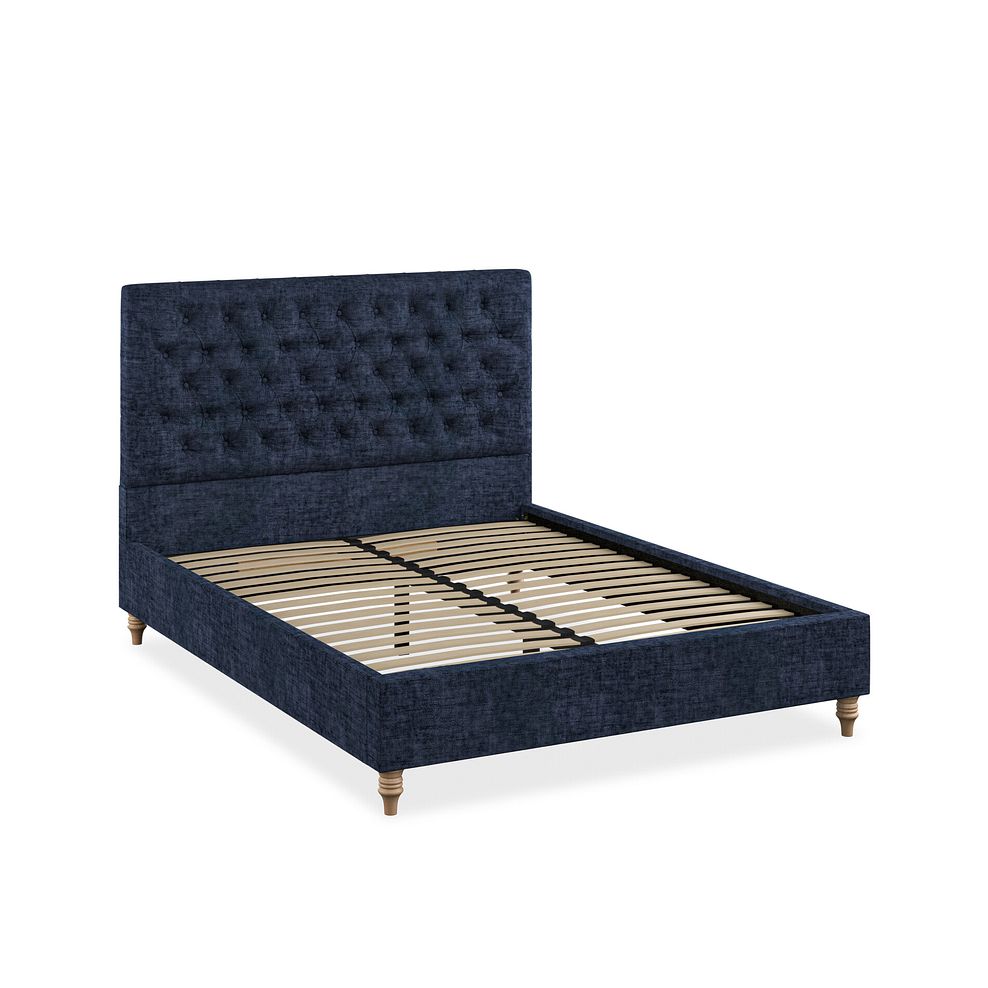 Wycombe King-Size Bed in Brooklyn Fabric - Hummingbird Blue 2