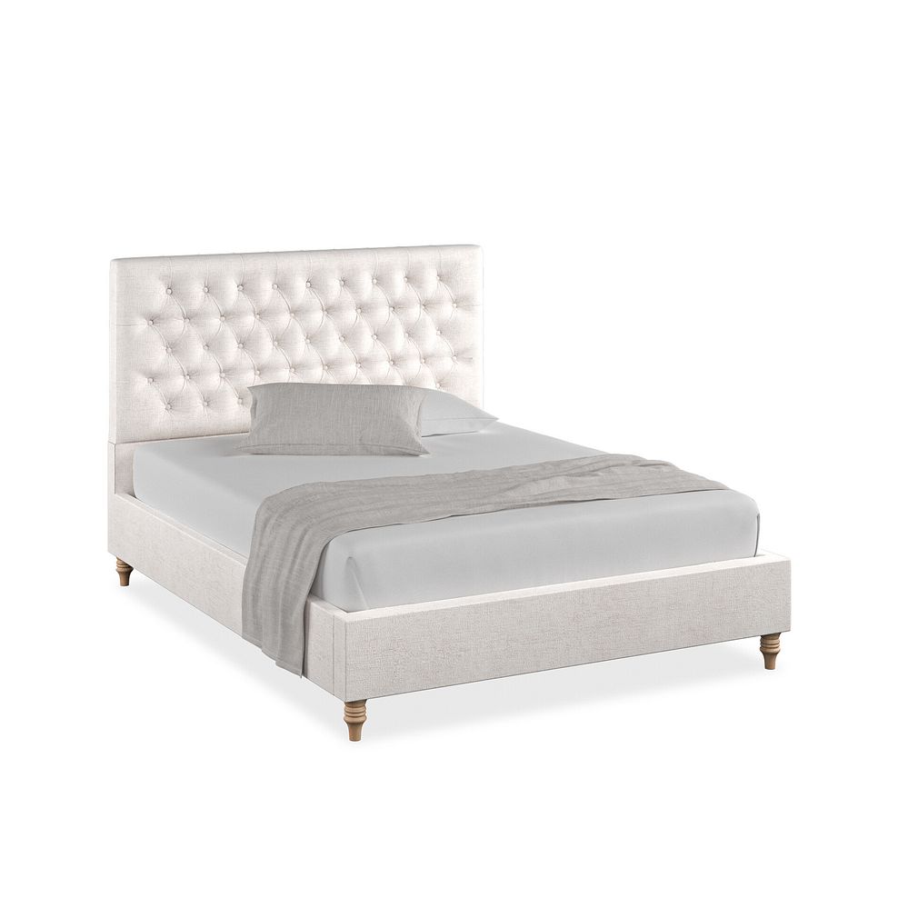 Wycombe King-Size Bed in Brooklyn Fabric - Lace White 1