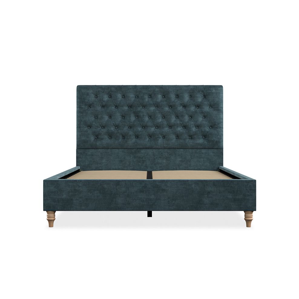 Wycombe King-Size Bed in Heritage Velvet - Airforce Thumbnail 3