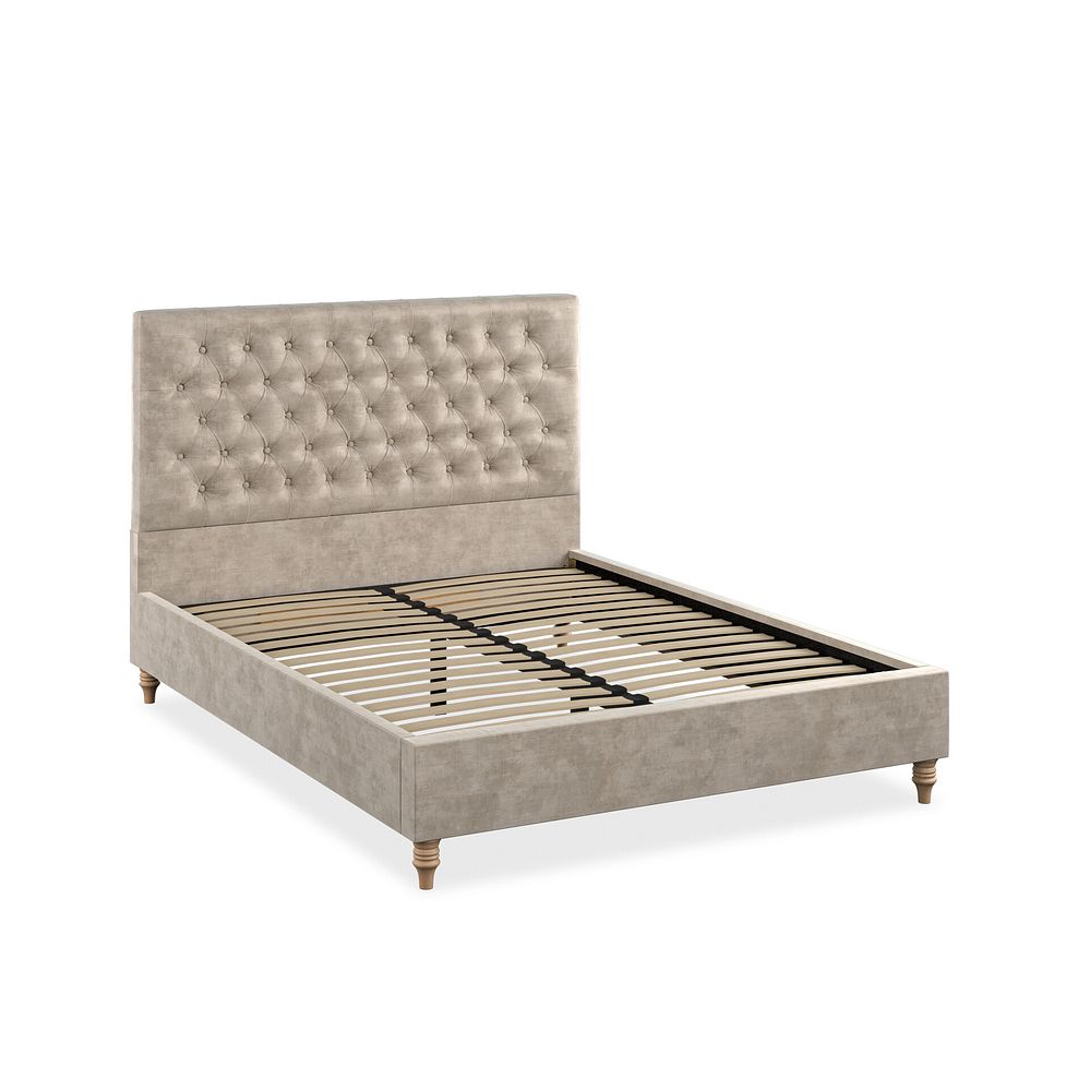 Wycombe King-Size Bed in Heritage Velvet - Mink Thumbnail 2